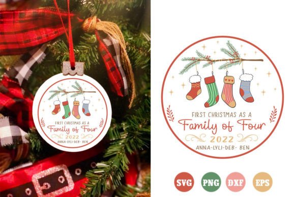 Download Retro Family Christmas Ornaments SVG - Premium Bundle