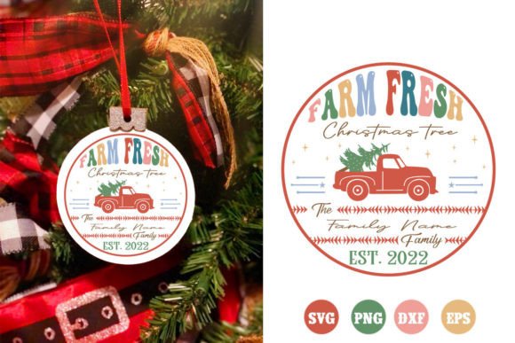 Download Retro Family Christmas Ornaments SVG - Premium Bundle