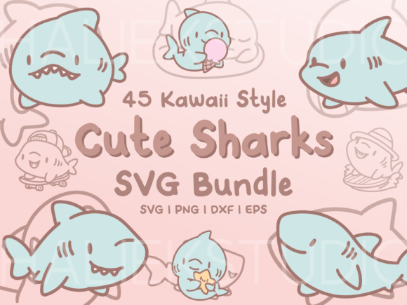 Download Shark SVG Illustrations - Illustrations Collection
