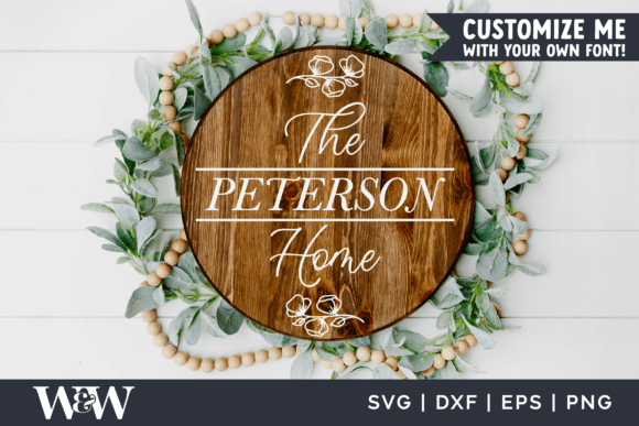 Download Round Floral Family Name - Premium Resources