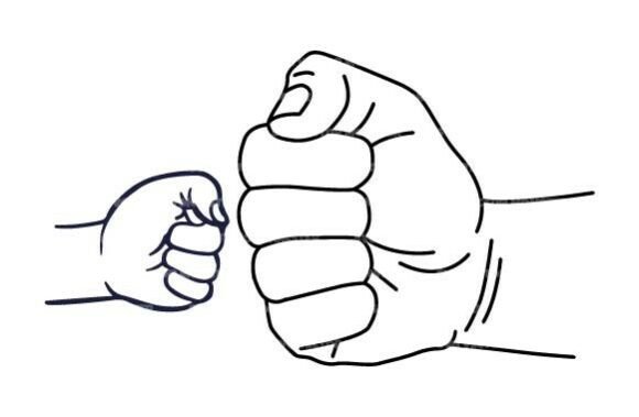 Download Baby Father Fist Bump Svg - Fist bump svg Collection