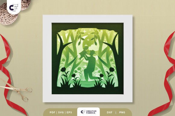Download 3D Shadow Box Father and Daughter SVG - Daughter svg Collection